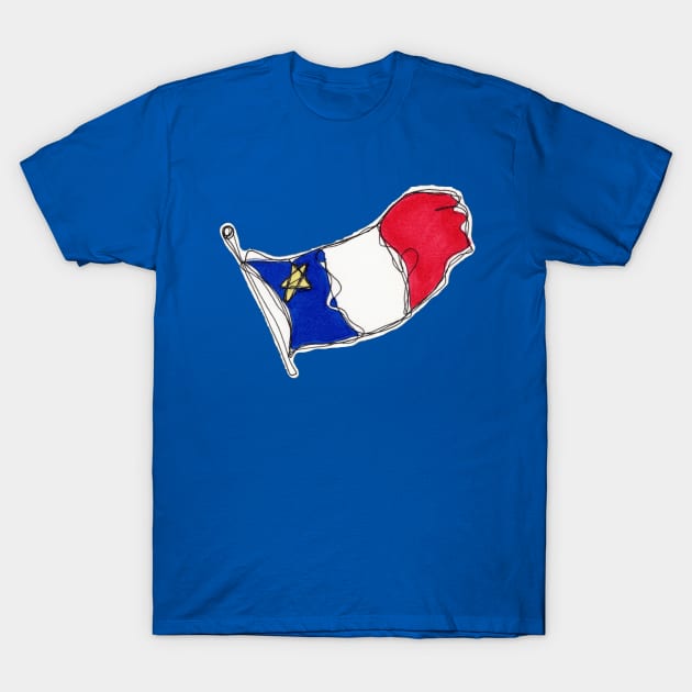 Drapeau acadien T-Shirt by Nicolashache